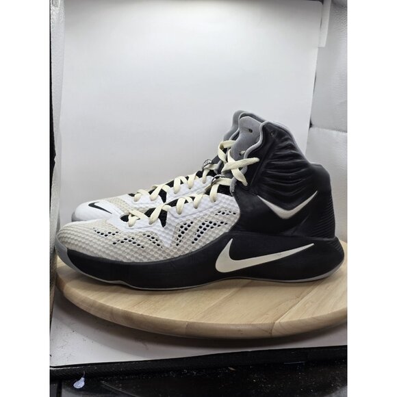 Nike Zoom Hyperfuse 2014 White/Off White/Black Size 12 USED - Picture 1 of 8